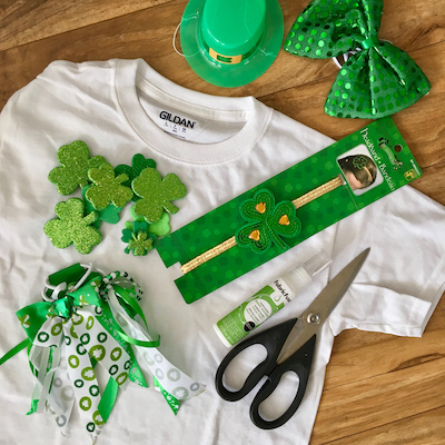 Pet DIY - St. Patrick's Day pet shirt materials