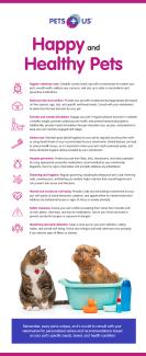 Infographic with tips to keep your pet healthy