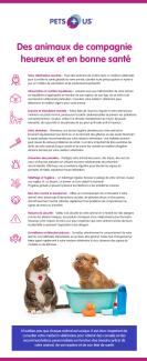 Infographic with tips to keep your pet healthy